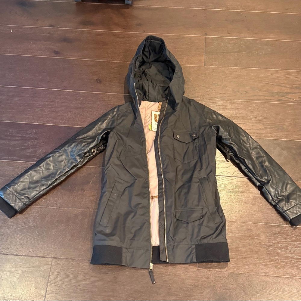 Men's Black Hooded Jacket
